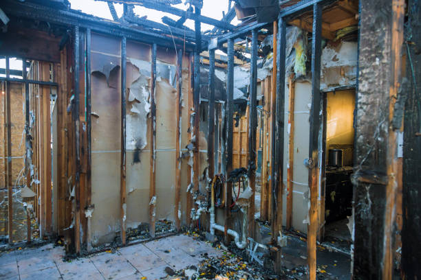 Professional Fire Damage Removal technician working in Princeton, NJ